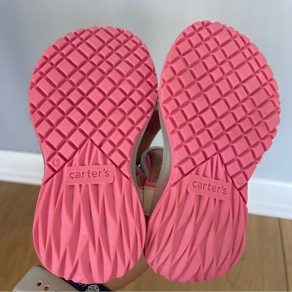 Nwot Carters Dreamy Girls Rainbow Light Up Sandals